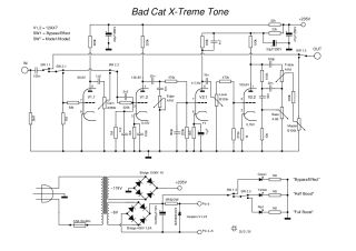 Badcat x treme tone schematic circuit diagram